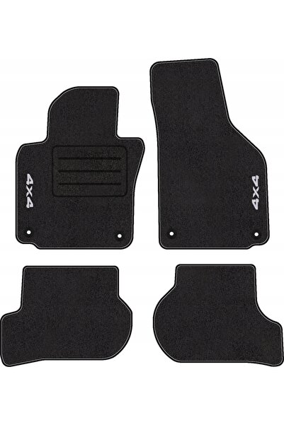 NO BRAND Covorașe auto cu logo 4x4 pentru Skoda Yeti (2009 - 2017) set comple...