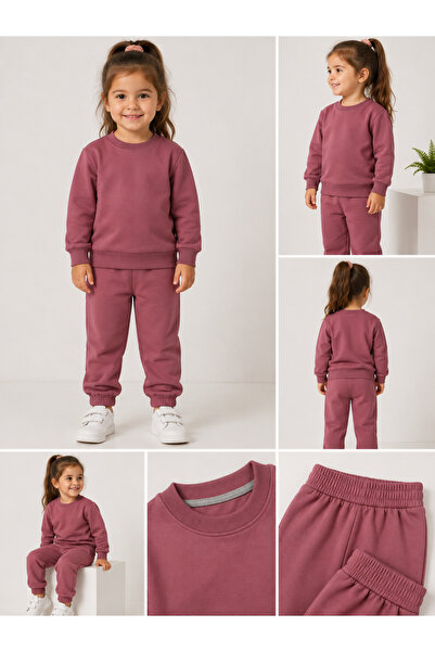 Melodikids Girl's Seasonal Top and Bottom Tracksuit Set 2-6 Years Old