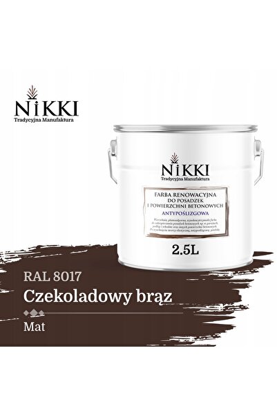 NO BRAND Vopsea pentru pardoseli antiderapantă, finisaj bronz ciocolatiu RAL ...