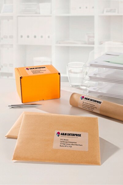 NO BRAND Etichete de expediere 210x297mm, 25 coli transparente Avery zweckfor...