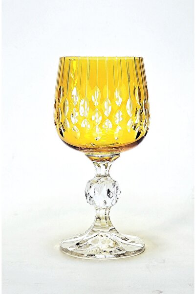 Kristal Market Bohemia Crystal Handmade Drop Coffee Side Glass 150Cc
