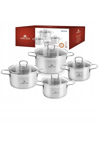 Gerlach Set de vase BRAVA 8 piese + Tigaie HARMONY 20,28 CM
