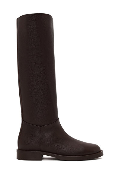 Derimod Women's Brown Leather Boots Wf160014Df