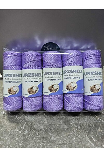 urzsmell Polyester Macrame 500Gr, 5-Pack (100Gr-140Mt Each) No. 3. 2mm Supla,...