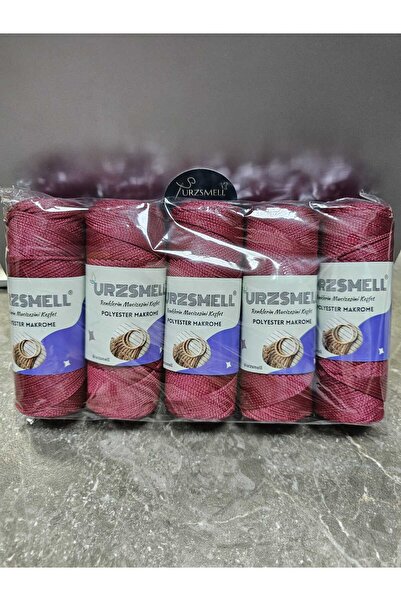 urzsmell Polyester Macrame 500Gr, 5-Pack (100Gr-140Mt Each) No. 3. 2mm Supla,...