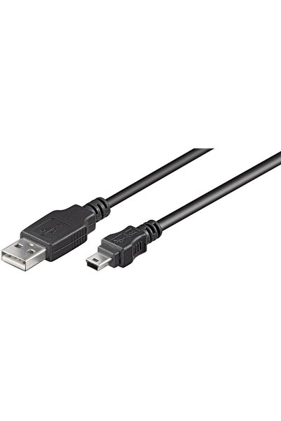 MicroConnect Network Cable, MicroConnect, USB A/Mini USB B, 10m, Black