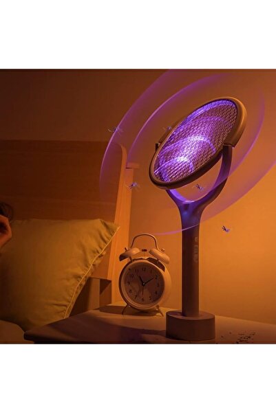 Generic Brand Rechargeable Electric Fly Swatter with UV Mosquito Attractant L...