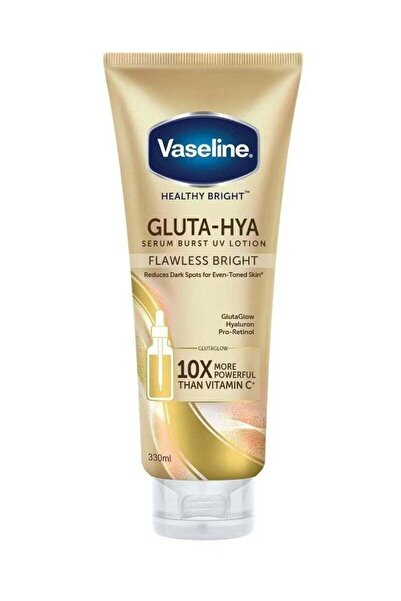Vaseline Healthy Bright Gluta-Hya Serum Burst UV Lotion Flawless Bright 330ml