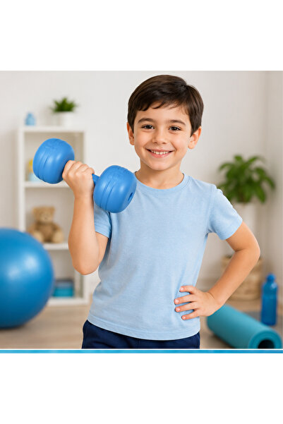 LRS STORE Çocuk Dambıl Seti 2'li Ayarlanabilir 1-2 KG Kum Doldurulabilir Fitness Spor Ağırlık