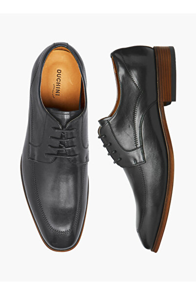 Duchini Women Leather Lace-Up Derby Shoes