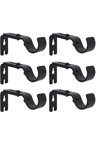 Generic Brand Curtain Rod Bracket Adjustable, Fits up to 1 inch Curtain Rod, ...