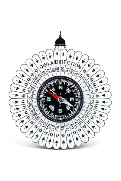 Generic Fitto Qibla Compass Portable Qibla Direction Finder for Prayer, Islam...