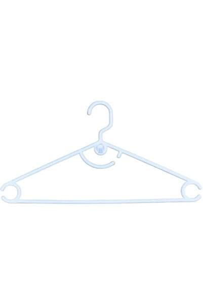 Generic FEELINGS Plastic Arch Hanger - 24 PCs Set, White Non-Slip Clothes Han...