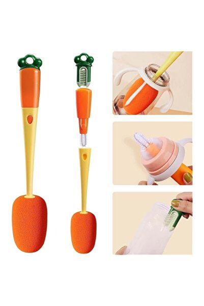 Generic Bottle Cup Cleaning Sponge Silicone Brush - 3 in 1 Multipurpose Clean...