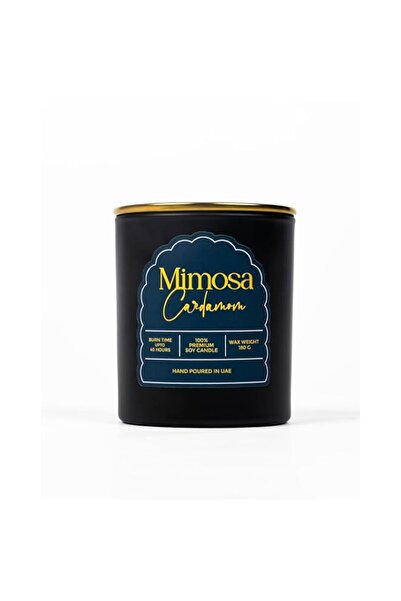 Generic Brand Candle, Scented Soy jar Candle, Mimosa Cardamom Premium Soy Can...