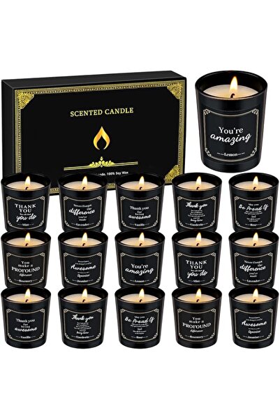 Generic MTLEE 16 Pack Scented Candles Gifts for Christmas Natural Soy Wax Aro...