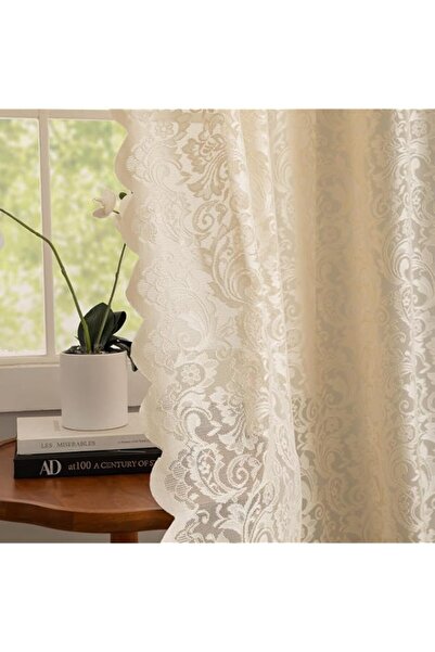 Generic Brand ALIGOGO Sheer Beige Curtains 72 Inch Length - Antique Embeoider...