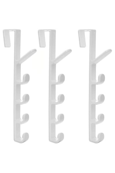 Generic 5 Layers Over The Door Hook Organizer Rack Hanger Backpack Handbag Do...