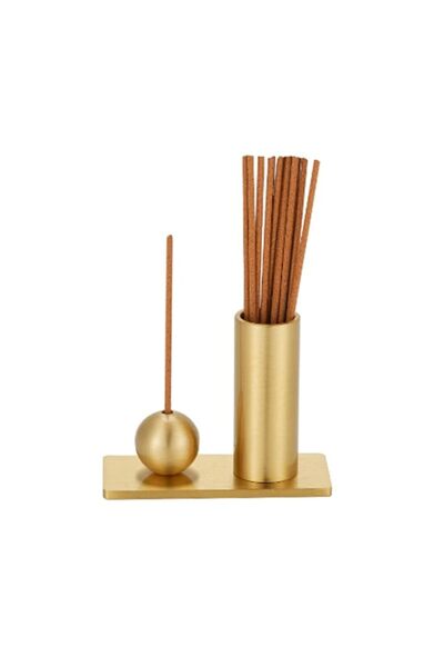 Generic Brand 2 in 1 Incense Burner,1.4inch Brass Holder with Ash Catcher for...