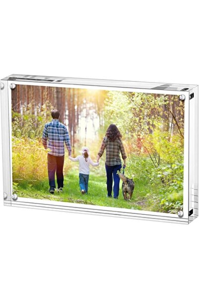 Generic Brand THE WHITE SHOP Acrylic Picture Frames, Clear Frameless 5 x 7Inc...