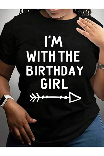 9JY I'With The Birthday Girl Happy Costume Gift Halloween Black Graphic T Shi...