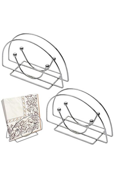 Generic HASTHIP® 2Pcs Silver Napkin Holder for Dining Table,Tissue Dispenser ...