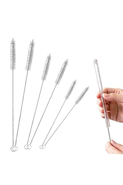 Generic SYNTHORA Straw Cleaner Brushes Set, 6 Pack Flexible Nylon Tube Cleani...