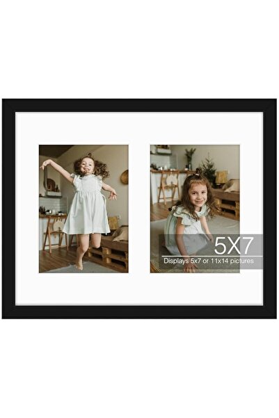 Generic Brand Golden State Art, 11x14 Black Photo Wood Collage Frame with REA...