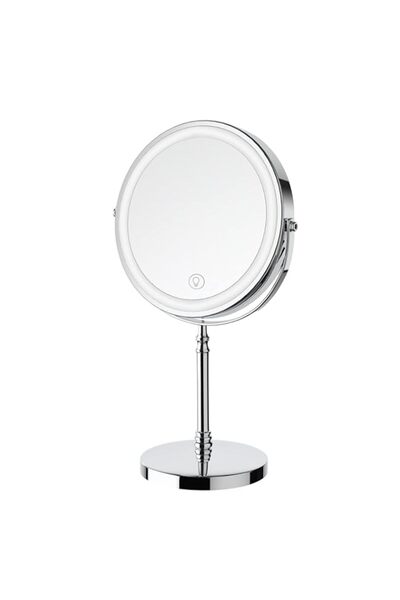 Generic Brand YNTT Lighted Makeup Mirror, 8" Double Sided Magnifying Mirror w...