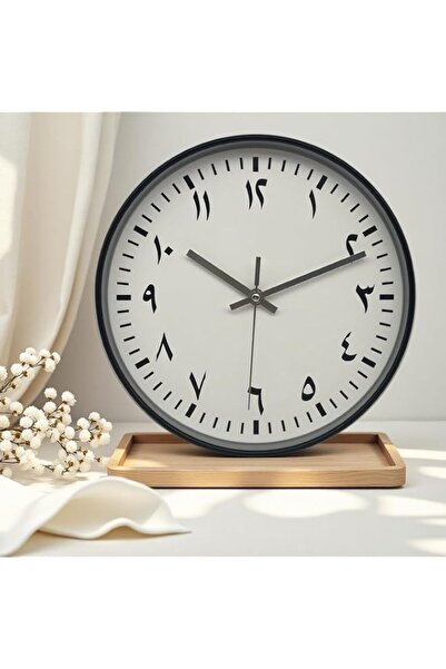 Generic Brand Orchid Arabic Numbers Wall Clock 25cm, Classic Round Wall Clock...
