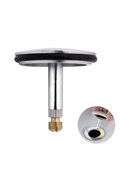 Generic Bath Sink Drain Stopper,Universal Basin Plug,Copper Chrome Push Pop-U...