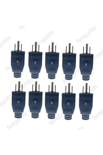 Choice3 black 10pcs US American 3 Pin Nema 5-15P AC Electrical Power Male Plu...