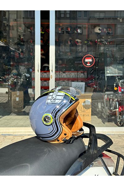 Motohat Motosiklet NERO RETRO MOTOSİKLET KASK - ECE SERTİFİKALI