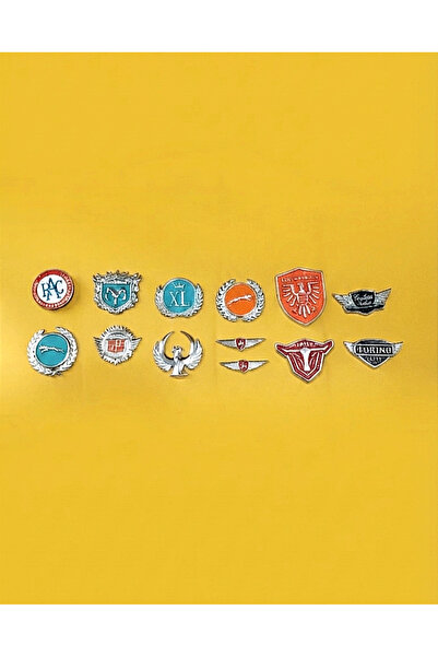 lina oto aksesuar 13 Metal Nuts with Emblem Tape Campaign