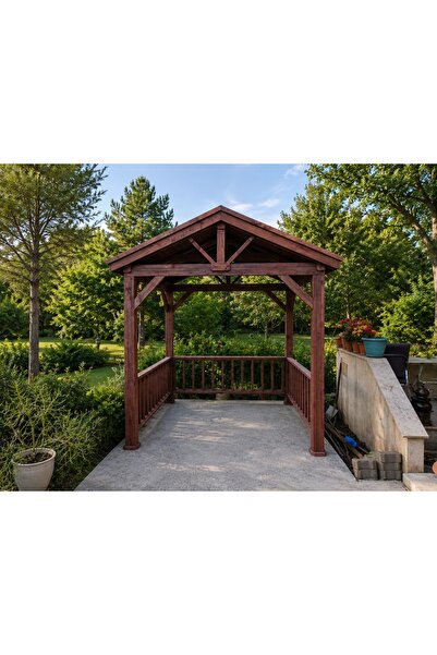 Pergola Ahşap Kamelya Çardak Gölgelik S5