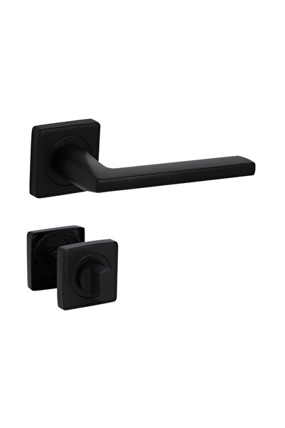 Bussare Mâner cu rozetă - Roxane Q702 - Negru Mat - rozetă WC