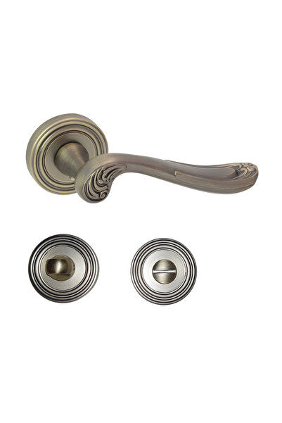 tesoro Mâner cu rozetă - Flame - Bronz Antic - rozetă WC