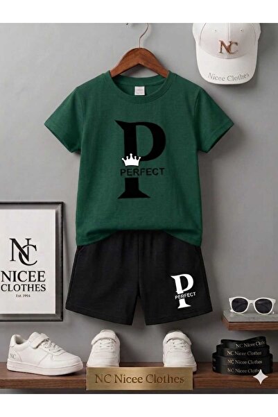 Leto Lykia Summer Children's T-Shirt Shorts Unisex (P. Perfect Printed)