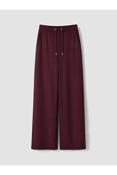 LC Waikiki Plum Elastic Waist Soft Touch Women's Sweatpants