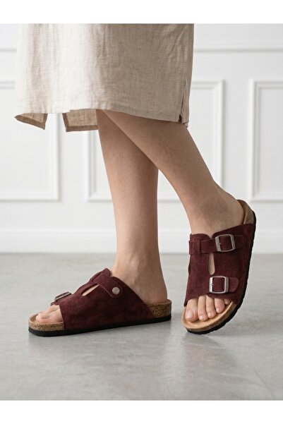 Mycorni Women's Genuine Suede Sabo Slippers – Anatomical Arch Support |   Nat...