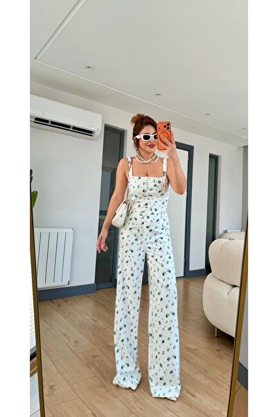 Yasmin Butik Çicek Desenli Önden Düğmeli Takım