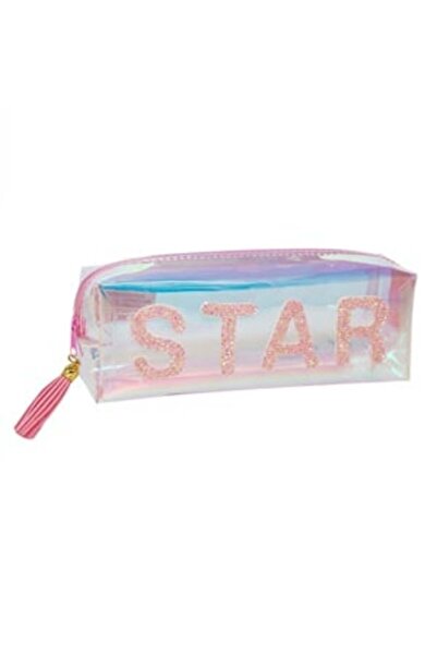 OEM Penar Tub Holografic Roz Star 20x5x8cm