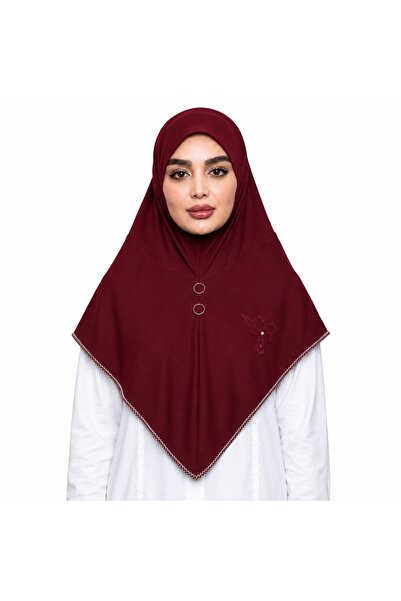Linda Hijab Women Hijab with Front Button Detail, Elegant Draped Muslim Heads...