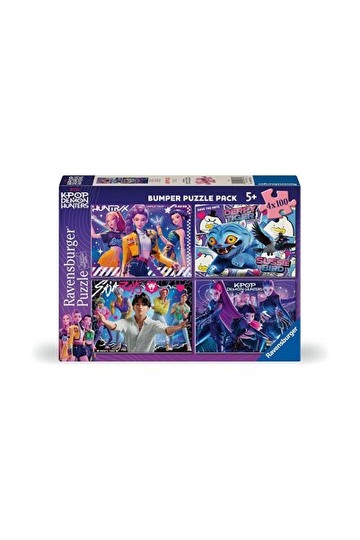 RAVENSBURGER Puzzle: K-Pop Demon Hunters - 4x100pcs (12004757)