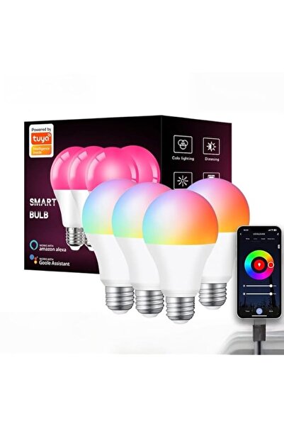 Generic E27 Smart Bulbs, 9W RGB WiFi Color Changing Light Bulbs, App & Remote...