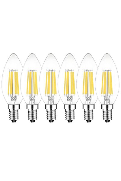 Generic E14 Dimmable LED Candle Bulb 6W, 60W Equivalent, Cold White 6000K, 60...
