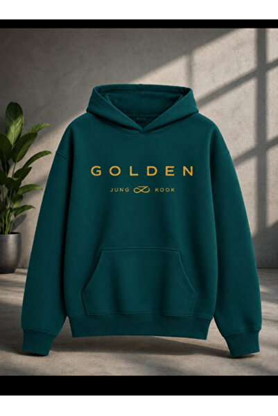 LU DUE Jungkook Printed Hoodies 3 Thread Combed Cotton Sweatshirt Cotton Sard...