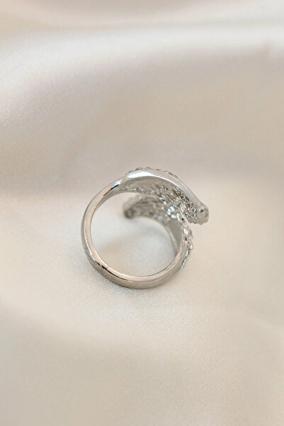 online kapsulavm avm alışveriş Adjustable Silver Color Metal Zircon Stone Win...