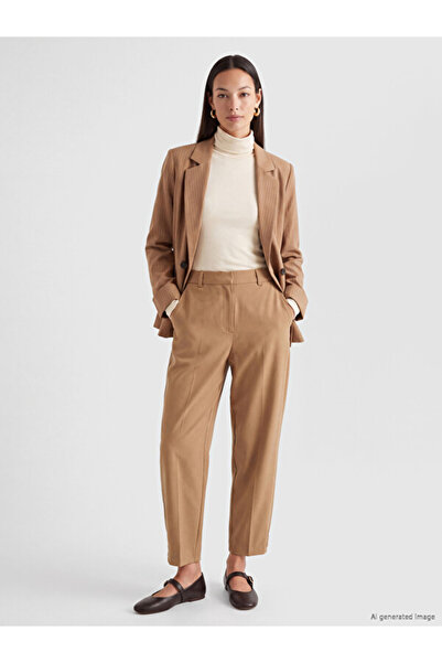LC Waikiki Rmz Gi̇yi̇m Farkiyla Waist Drawstring Carrot Planting Women's Pants