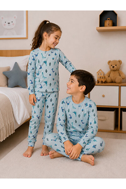 monox 100% Cotton Unisex Children's Pajama Set – Long Sleeve